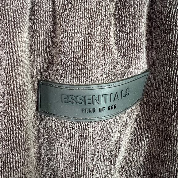 Fear Of God Essentials Brown Terry Resort Lounge Pants Logo Women's Size XS FOG - Picture 10 of 13